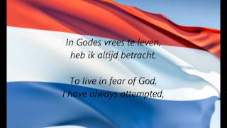 Dutch National Anthem  quotHet Wilhelmusquot NLEN [upl. by Ikkaj300]