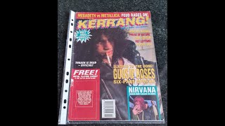 KERRANG ISSUE 439 17TH APRIL 1993 SLASH COVER OVERVIEW [upl. by Rafael]