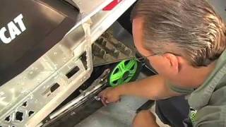 Adjusting Track Alignment  2010 Arctic Cat Crossfire 600 [upl. by Atsilac843]