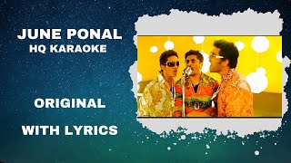 June Ponal Karaoke  Tamil Karaoke With Lyrics  Full Song  HighQuality [upl. by Fonz]