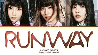 MISAMO RUNWAY Lyrics Color Coded Lyrics [upl. by Ived]