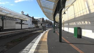 HD Folkestone Harbour Railway Station Renovation Work with station and railway wagon 250418 [upl. by Ynar]