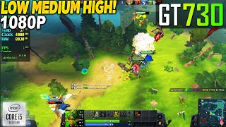 Dota 2 GT 730  1080p Low Medium High [upl. by Ylrak784]