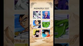 Memory test 👀 memory dbz shorts test [upl. by Ahsienot153]