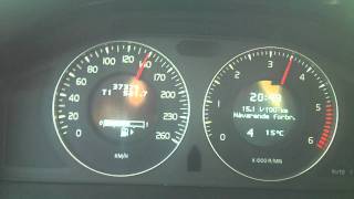 Volvo v70 16 DRIVe 2010 110hp 240nm 0100 0170 acceleration [upl. by Ojimmas]