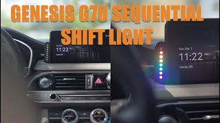 Genesis G70 Sequential Shift Light Installation [upl. by Hibbitts]