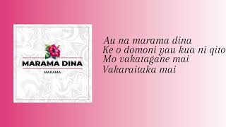 MARAMA Marama Dina Lyrics [upl. by Esinyt]