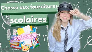 CHASSE AUX FOURNITURES SCOLAIRES 20232024  BACK TO SCHOOL  La rentrée [upl. by Coridon310]