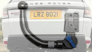 Range Rover Sport L494 2013 Detachable Swan Neck Towbar  Steinhof L117 [upl. by Yenruoj]