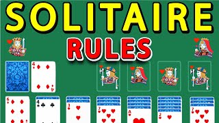 How to Play Solitaire  Rules of Solitaire  Solitaire FREE Online Card Game [upl. by Wolf844]