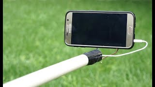 How to Make a SELFIE STICK Very easy DIY [upl. by Dammahum]