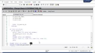 Interactive Report SAP ABAP [upl. by Karine]