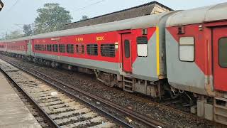 Diverted Darjeeling Mail crossing Garifa Railway Station expresstrain [upl. by Berck]