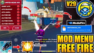 ✅¡Actualizado MOD MENU Free Fire UNITED MODS V29 Mediafire Link Semi Directo 2023🤑💎 [upl. by Gnex]