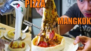 PERTAMA DI INDONESIA  MUKBANG PIZZA MANGKOK [upl. by Roselin]