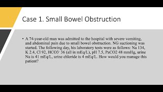 Metabolic Alkalosis Part 5 Case Studies in Metabolic Alkalosis [upl. by Ettelliw]