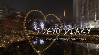 KOR tokyo vlog 1 roppongi christmas🎄roppongi hills christmas market illumination✨ [upl. by Esilec]