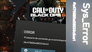 SysError BlackOps6 Solución x7f4d76965e5533c6e1 ó 0x7f4d76965e5533c6e1 Call of Duty BlackOps 6 [upl. by Filbert]