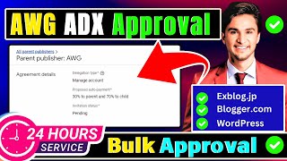 AWG 7030 ADX Approval on Exblog and Dashboard  Latest Adx Approval Method for Exblog wiqibhai [upl. by Ranit659]