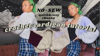 NOSEW quotSallyquot Chunky Cropped Cardigan Beginner Tutorial [upl. by Llig562]