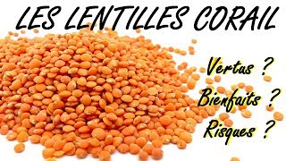 LES LENTILLES CORAIL  VERTUS  BIENFAITS  RISQUES [upl. by Zeeba]