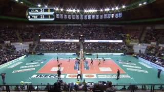 Cuneo  Trentino 11042013 Serie A1 semifinal first match [upl. by Yetti]