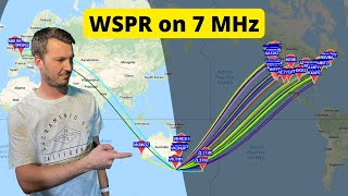 Propagation using WSPR and a EFHW Antenna [upl. by Salokcin]