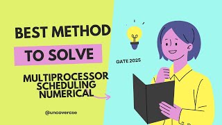 Multiprocessor Scheduling Numerical l very important question for gate gate2025 [upl. by Weig]