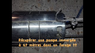 Récupération dune pompe immergée dans un forage [upl. by Minta]