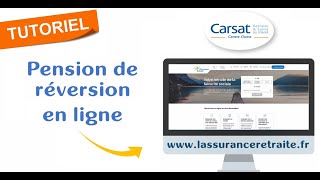 Présentation du téléservice quotPension de réversion en lignequot [upl. by Melisenda]