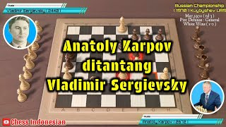 Anatoly Karpov vs Vladimir Sergievsky  Russian Championship 1970 chessgames games chess [upl. by Sale]