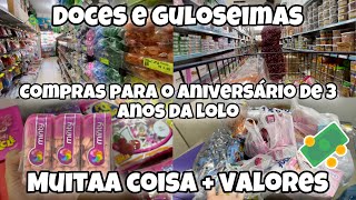 DOCES E GULOSEIMAS PARA O ANIVERSÁRIO COMPREI MUITA COISA MOSTREI OS PREÇOS [upl. by Ardnaid]