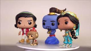 360 Funko Pop Disney Aladdin  Genie  Princess Jasmine aladdin funkoaladdin disneyaladdin [upl. by Aix119]