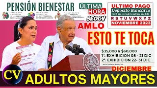 🚨¡PEDAZO DE NOTICIA💥ADULTOS MAYORES ESTO TE TOCA quotAVISO AMLOquot💥 [upl. by Naryk]