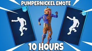 FORTNITE PUMPERNICKEL EMOTE 10 HOURS with NEW DURRBURGER SKIN [upl. by Onid]