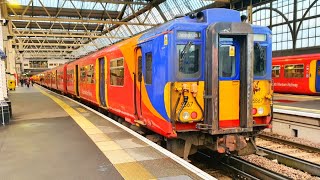 South Western Railway SWR Class 455 Ride Chessington South to London Waterloo  100523 [upl. by Ginny]