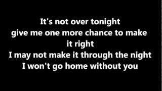 Wont go home without you Acoustic Lyrics  Maroon 5 [upl. by Ragde]