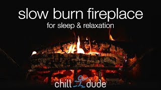 Slow Burn Fireplace for Sleep and Relaxation [upl. by Yduj]