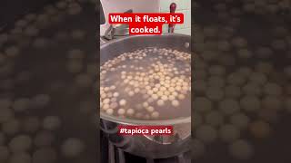 When it floats it is cooked tapioca pearls satisfying [upl. by Ahsino]