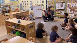 Circle Time Yoga  2 year old classroom [upl. by Agnimod9]