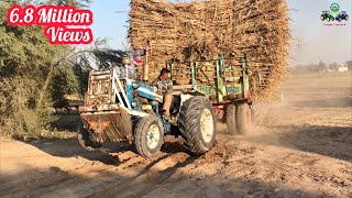 Ford 4600  56HP  1979 Model Tractor Pulling Heavy loaded Sugarcane Trailer [upl. by Tacklind948]