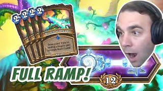 INSANE Dragon Ramp Druid Arena Deck  Hearthstone Arena [upl. by Anauqahc]