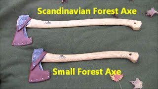 Bushcraft Axes  Gransfors Burks Scandinavian Axe and Small Forest Axe [upl. by Gnilrac564]