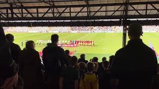 Welsh national anthem at the Welsh Cup final 2024 [upl. by Esidnak686]