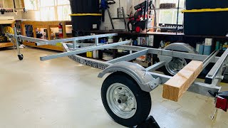 UPDATE kayak trailer conversion to fit 2 sidebyside  Old Town Sportsman PDL  LOAD RITE Trailer [upl. by Ecirrehs]