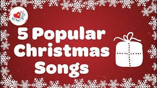 Top 5 Christmas Songs and Carols with Lyrics 🎅 [upl. by Elegna884]