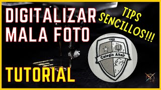 como DIGITALIZAR una FOTOGRAFIA MAL TOMADA WILCOM E4 [upl. by Stavro624]