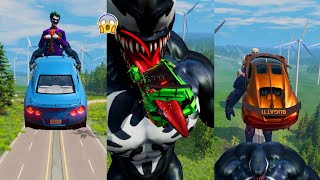 Super Heros Cars vs Super Villains 11 😱 BeamNGDrive  The Real Granny [upl. by Gildea]