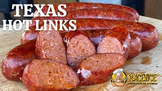 HOMEMADE TEXAS STYLE HOT LINKS  SMOKIN JOES RECIPE  CHARGRILLER GRAND CHAMP XD [upl. by Bridge370]