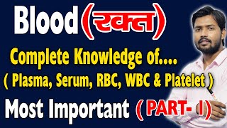 Human Blood  RBC  WBC  Platelets in Hindi [upl. by Portugal91]